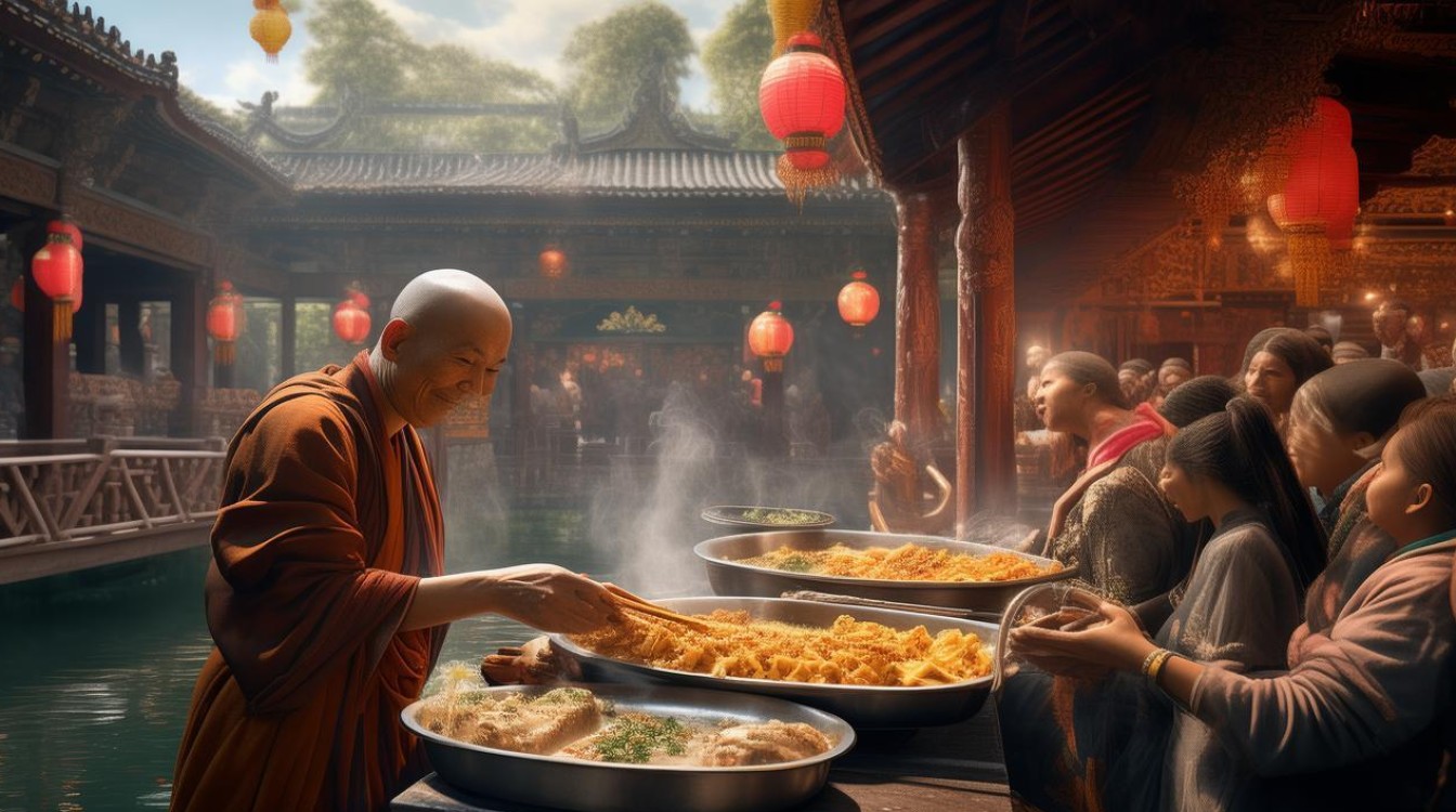 寺庙给的吃的