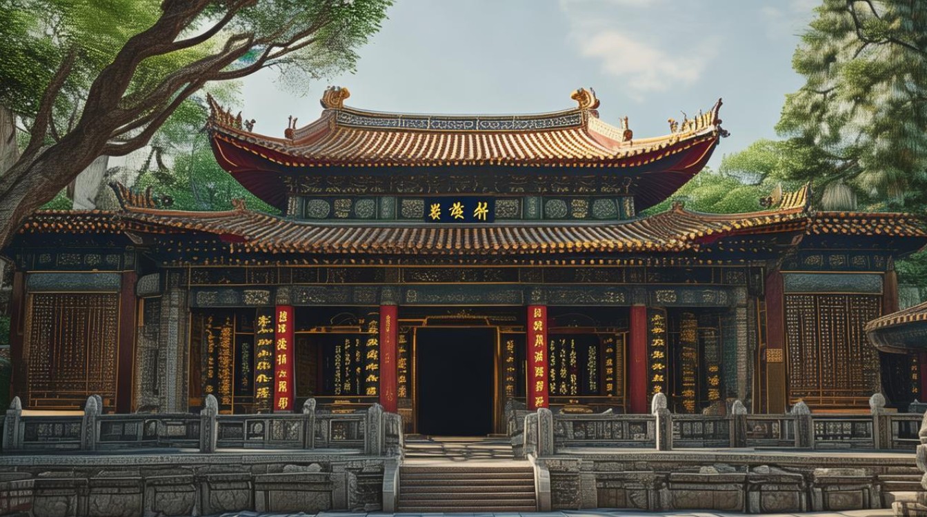 普陀山寺庙照片