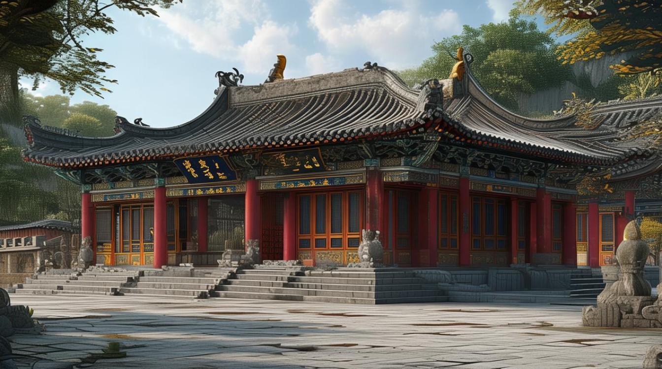普陀山寺庙照片