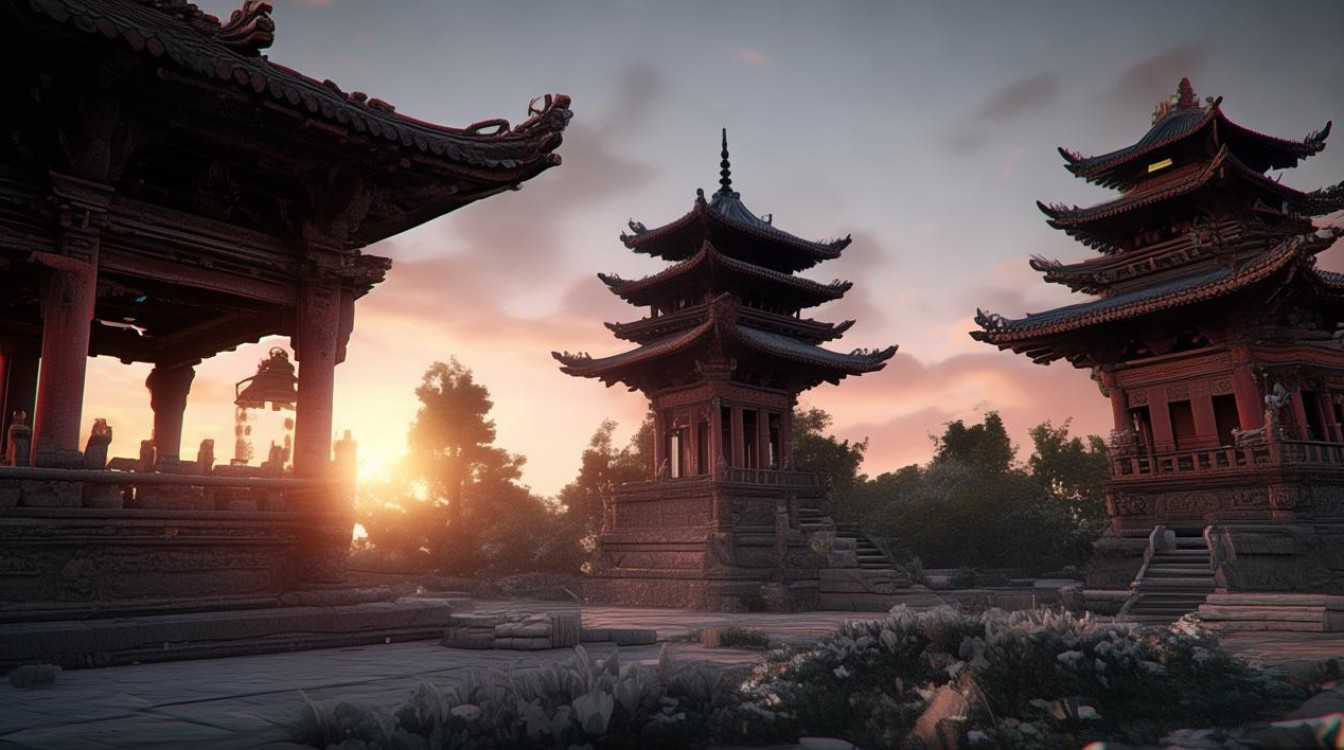 三次寺庙钟声