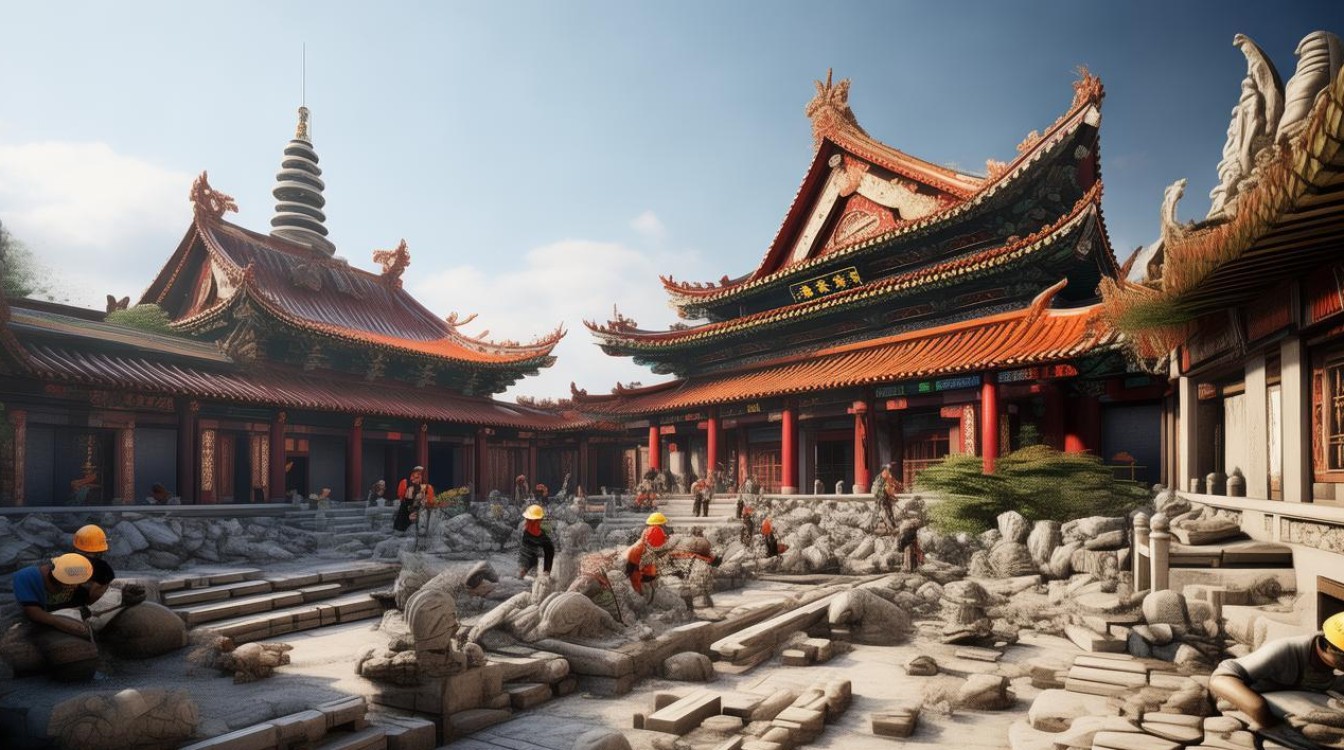 舟山正在做的寺庙