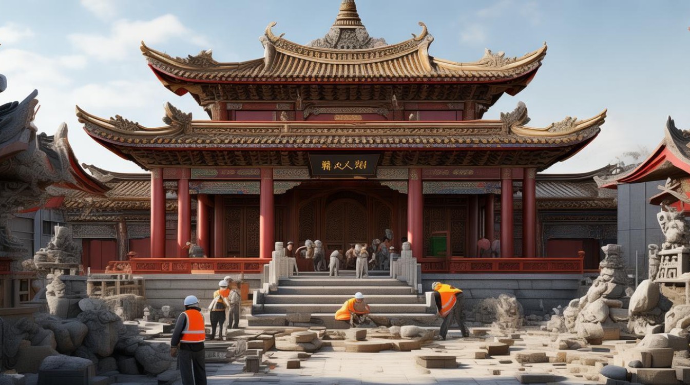 舟山正在做的寺庙