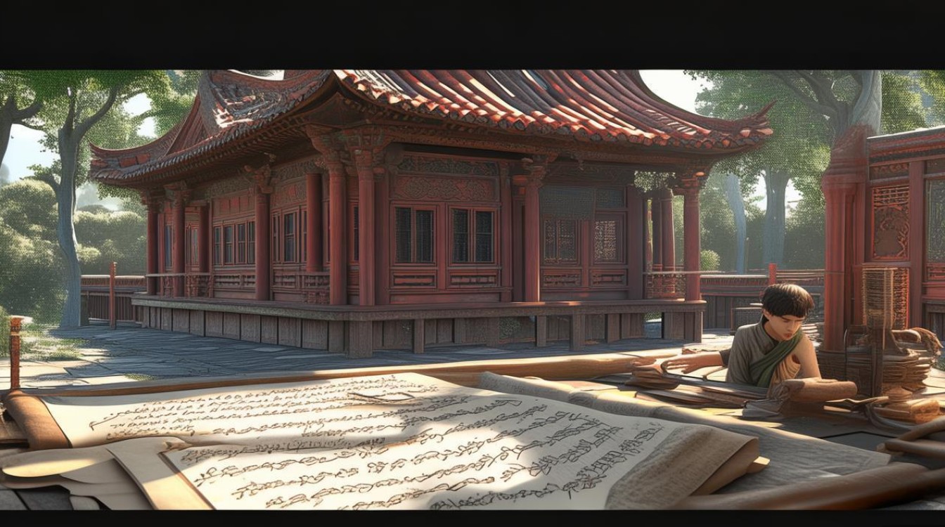 古时候寺庙读书