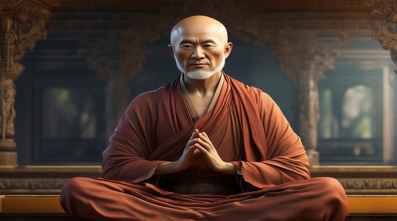 合掌和尚法师