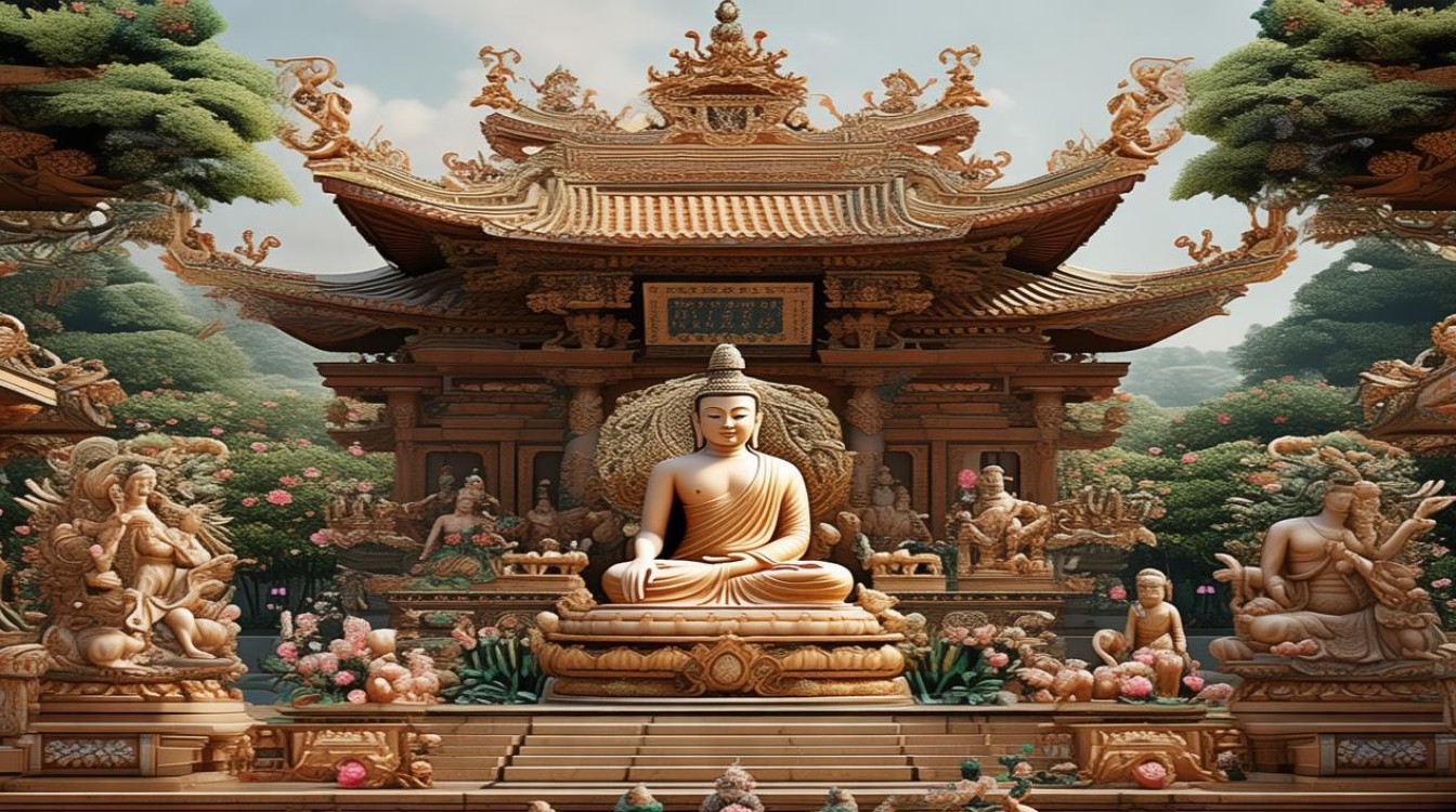 佛教寺庙神像位置