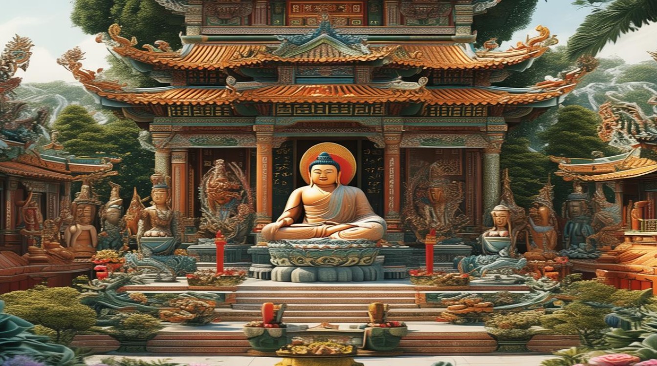 佛教寺庙神像位置