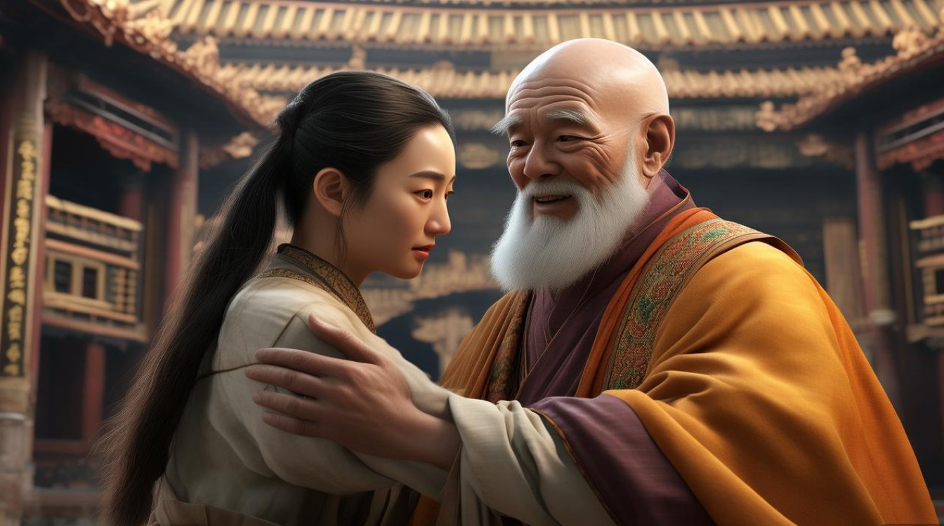 去寺庙被和尚抱了