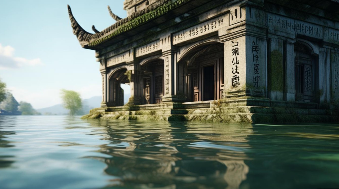 下面是水的寺庙