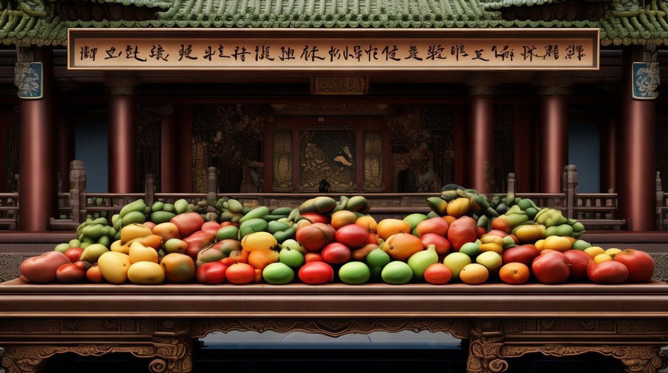 寺庙贡果放哪里